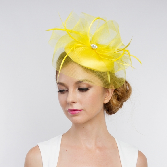 Elegant Classic Pillbox Fascinator Church, Brunch, Kentucky Derby. Tea, … - Picture 1 of 5